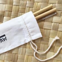 your straw personal pack 2 bamboo straws with cleaner